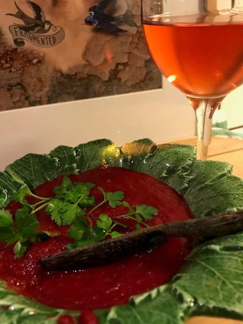 Spicy rødbedesuppe & rosévin